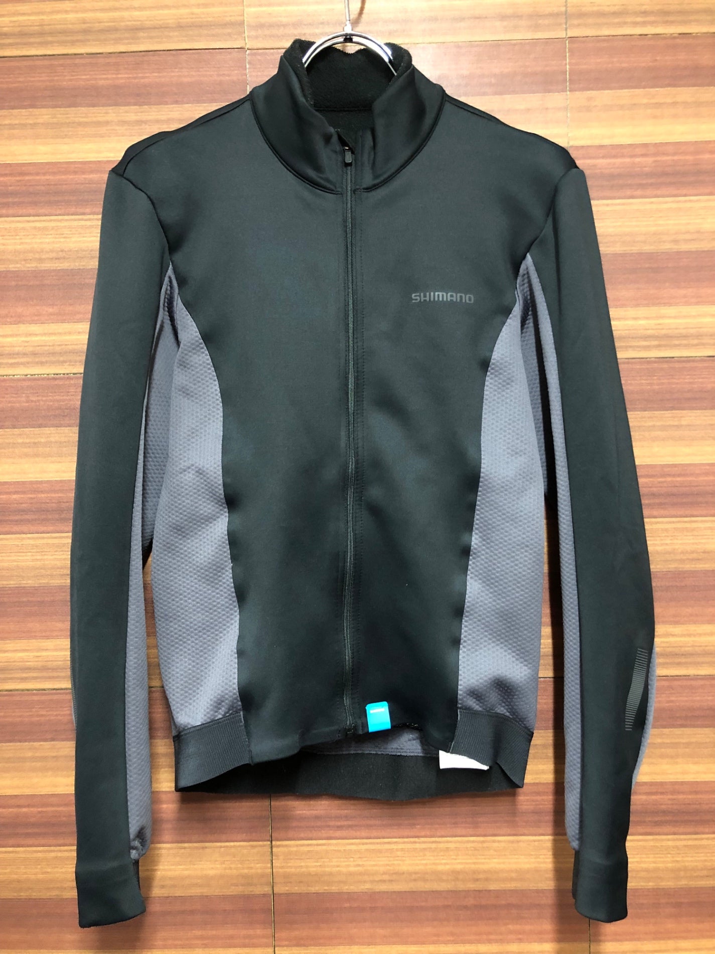 IM804 シマノ SHIMANO 長袖 サイクルジャージ 裏起毛 黒 S