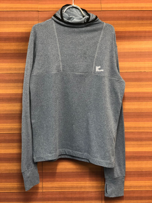 IS803 カフェドシクリステ CAFE DU CYCLISTE FLORE Man 長袖 フーディ べースレイヤー 水 M