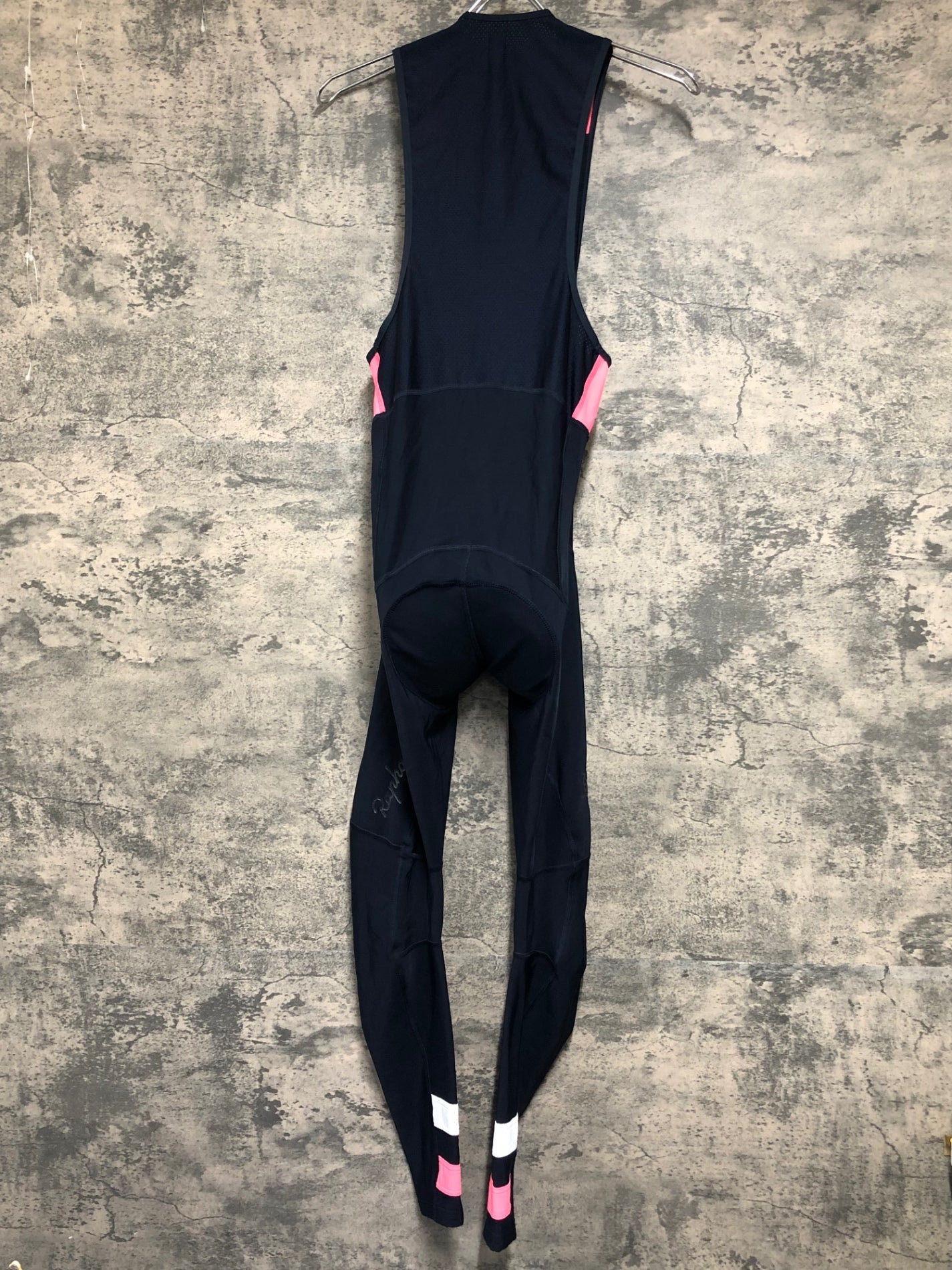 JA335 ラファ Rapha BREVET WINTER TIGHTS WITH PAD ビブタイツ 濃紺 L 裏起毛