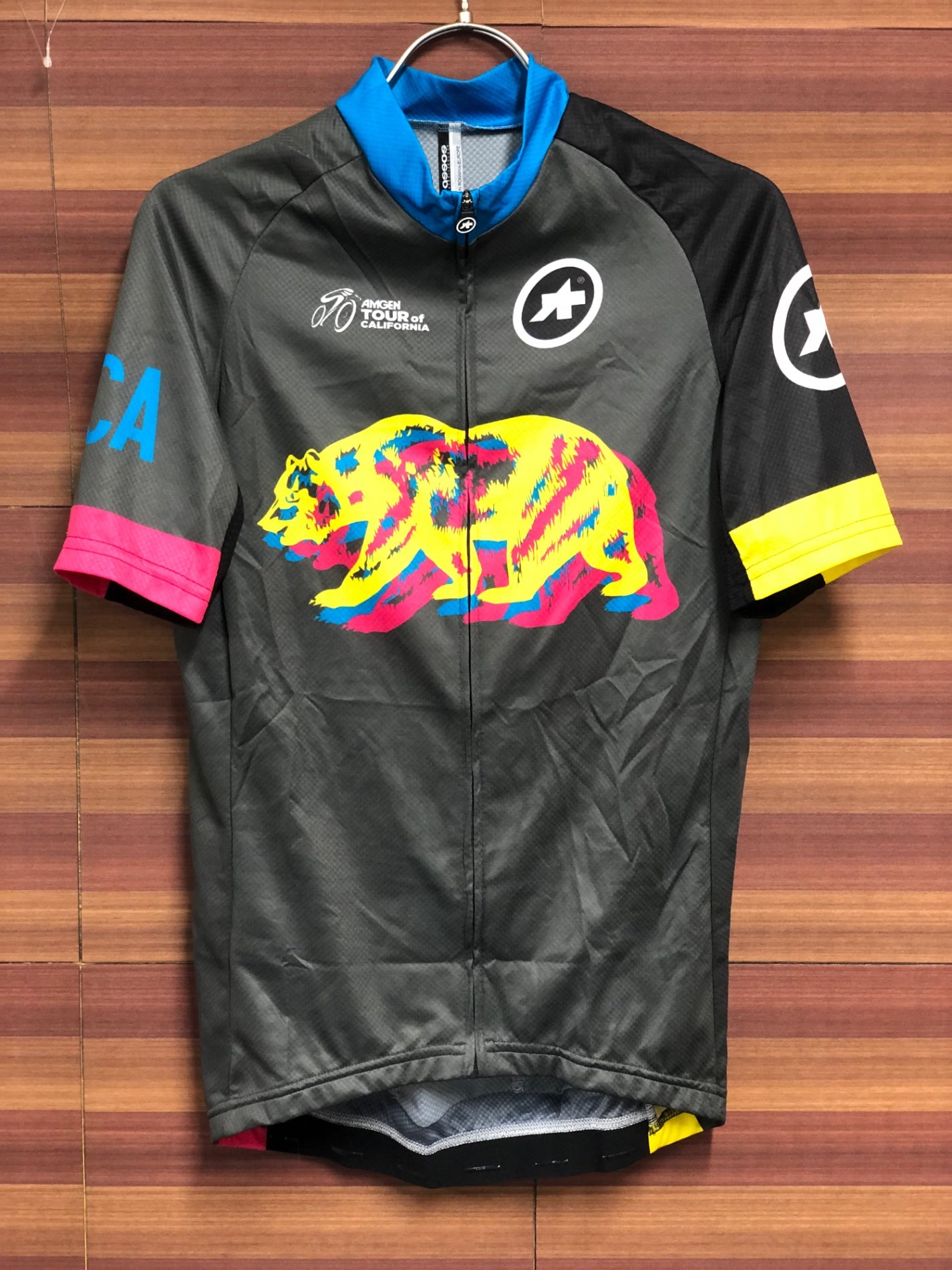 IO890 アソス ASSOS 半袖サイクルジャージ 黒青 Mサイズ