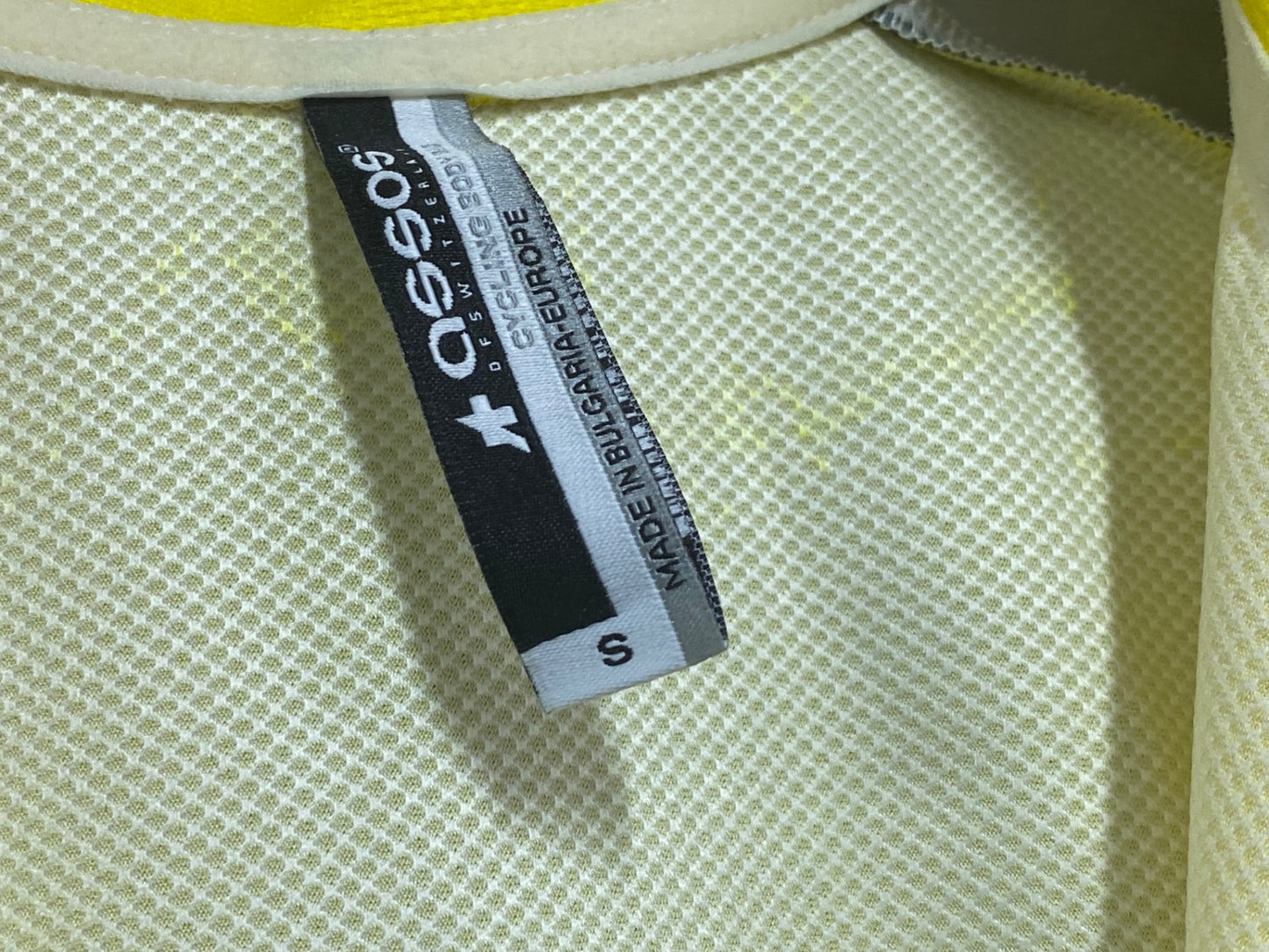 IZ137 アソス assos 半袖 サイクルジャージ 黄 黒 S