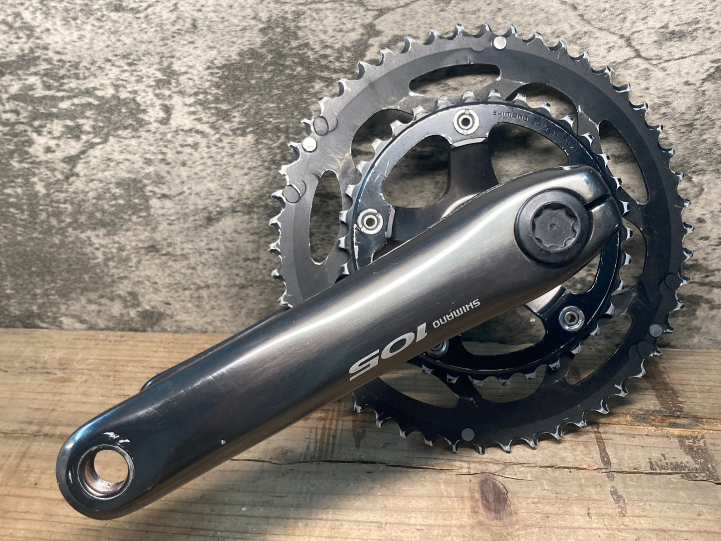 IY318 シマノ SHIMANO 105 FC-5650 クランクセット 2x10S 170mm 50/34T 黒