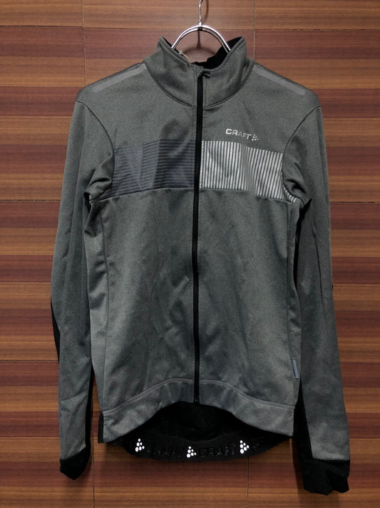 IM215 クラフト CRAFT 長袖 サイクルジャケット グレー 黒 M 裏起毛