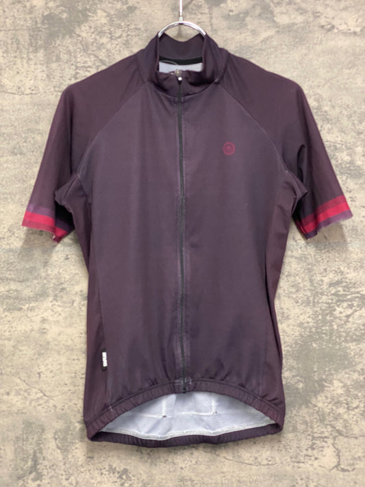 JA177 シャポー CHAPEAU! 半袖 サイクルジャージ バーガンディ S