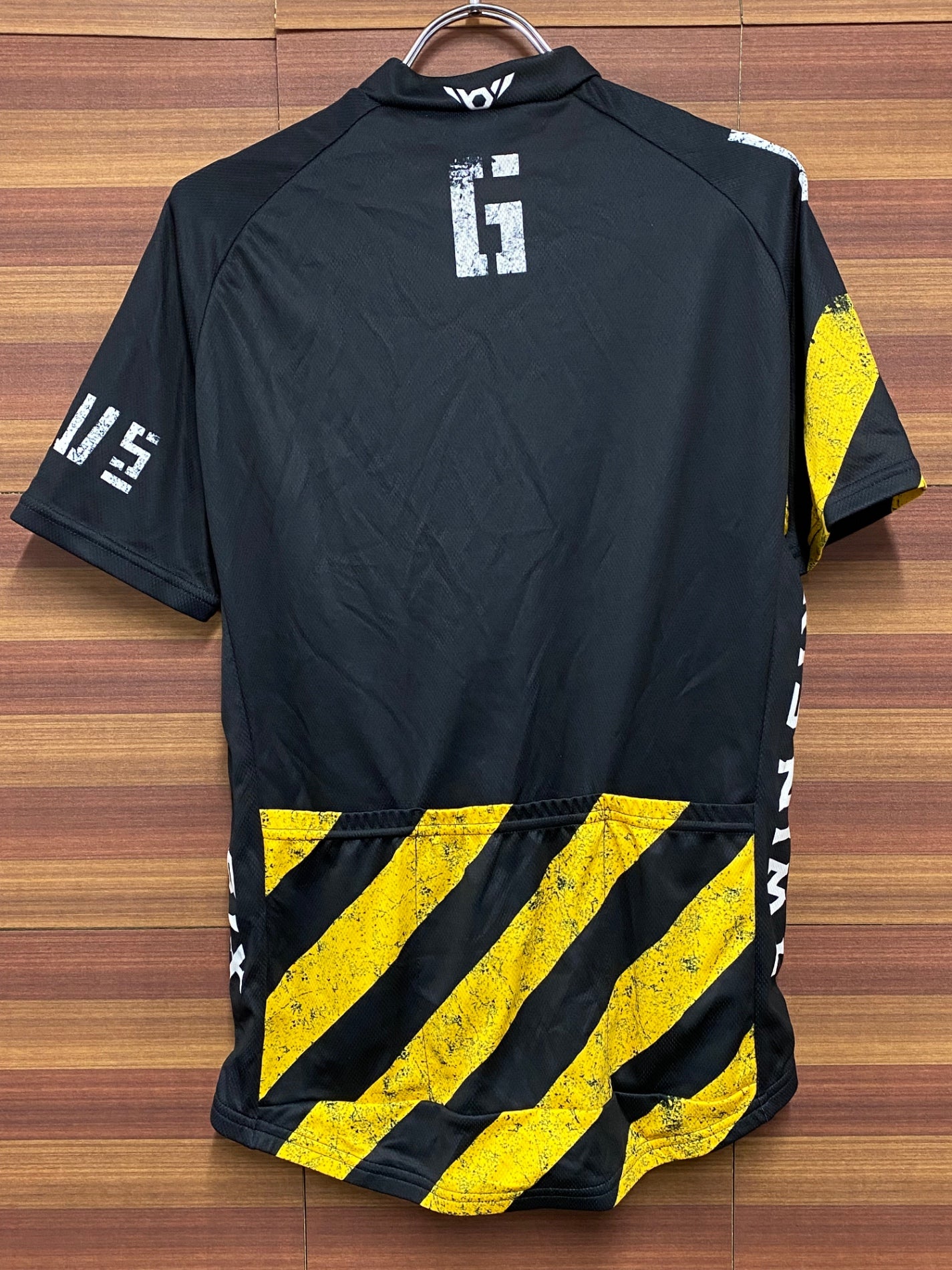 IS418 ツインシックス TWIN SIX 半袖サイクルジャージ L 黒黄