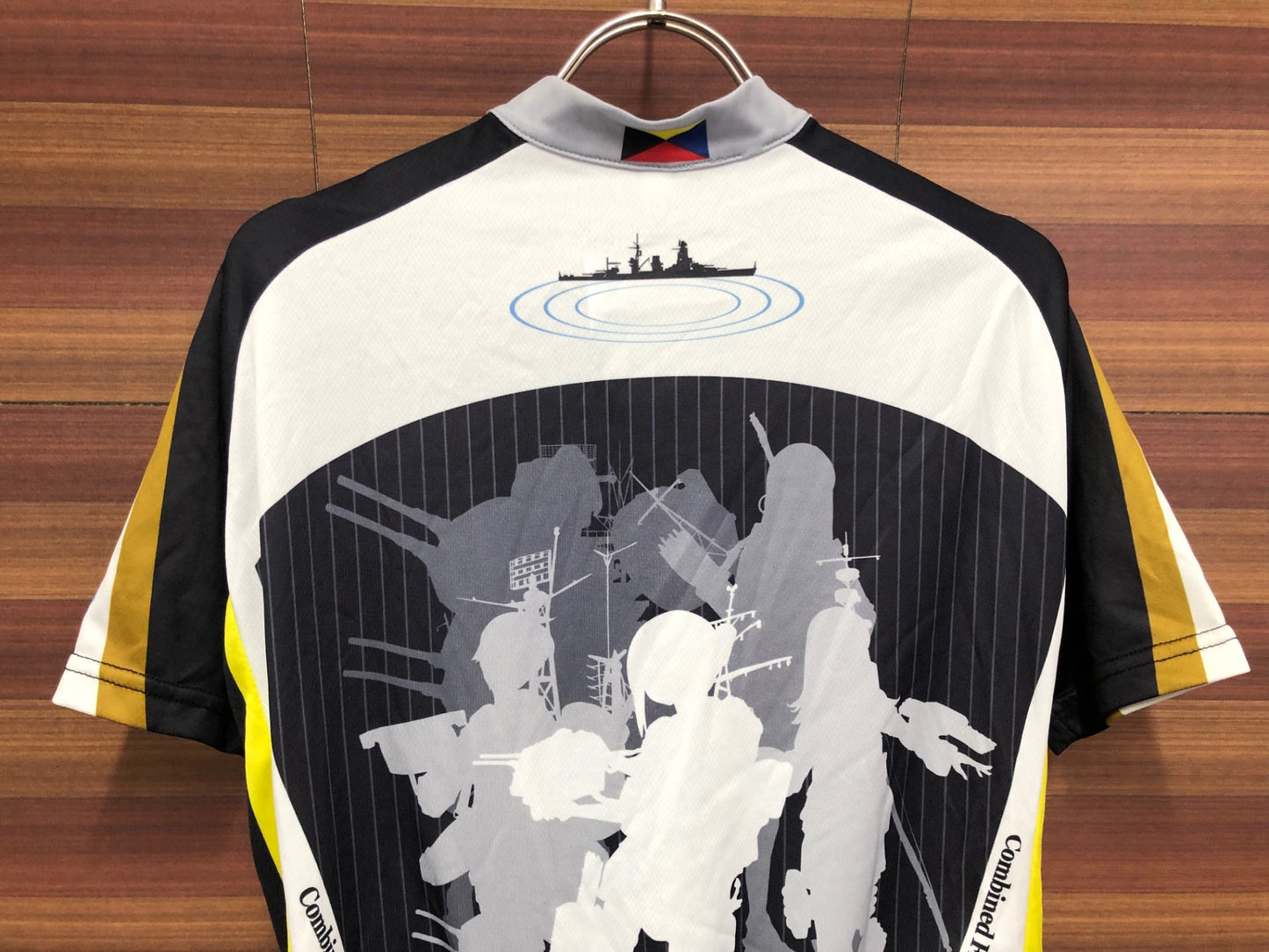 IS986 GSR Gear 半袖 サイクルジャージ 黒 白 L 艦隊これくしょん Z旗 痛ジャージ