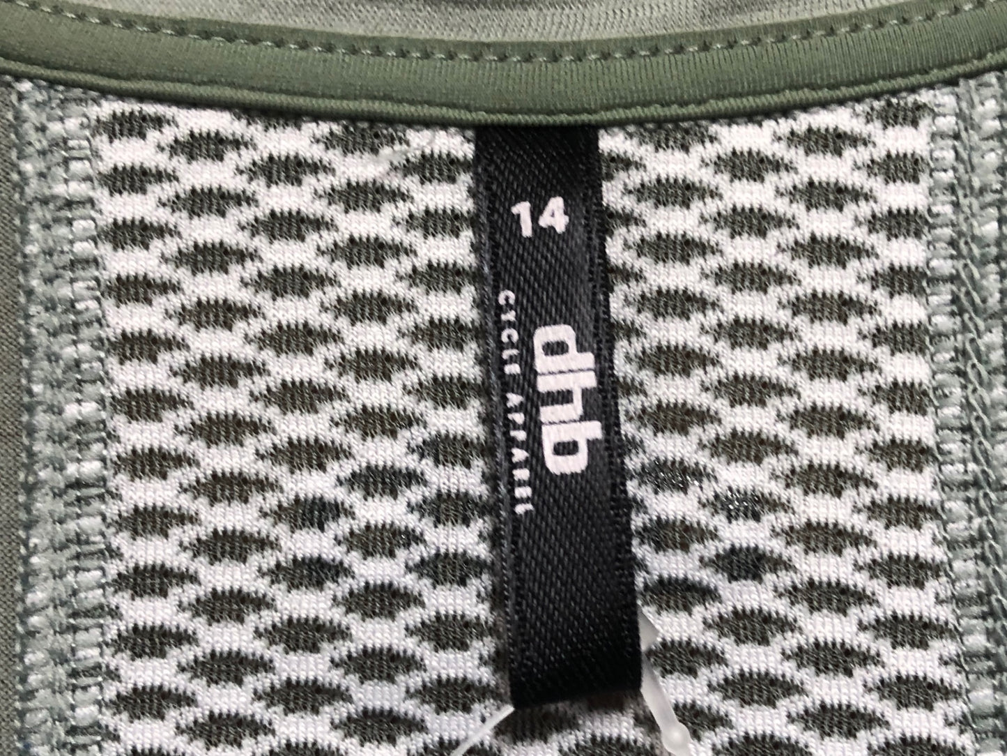 IN392 dhb 半袖 サイクルジャージ 薄緑 14 ※ほつれ