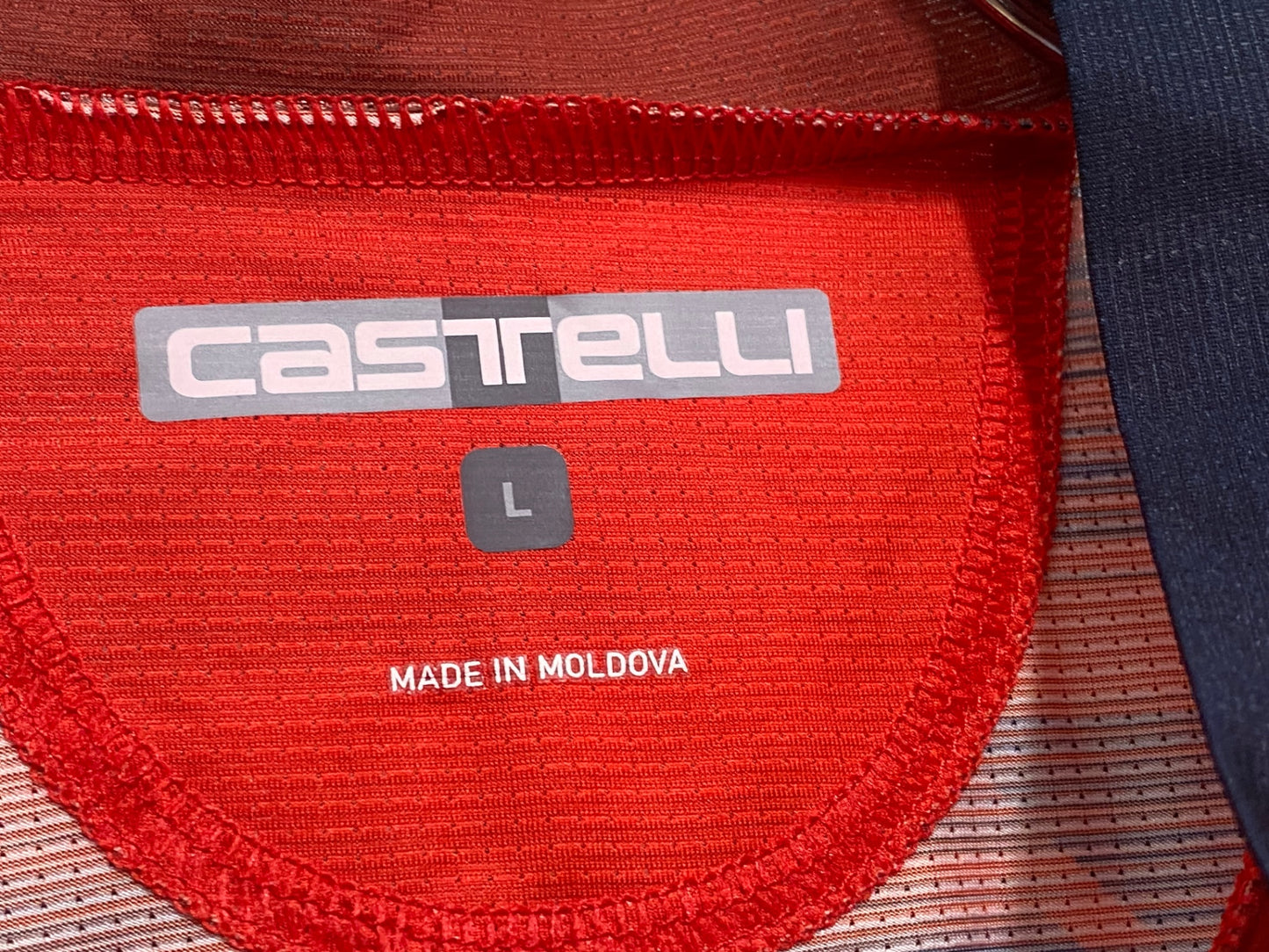 IZ056 カステリ CASTELLI 半袖 サイクルジャージ 赤 L