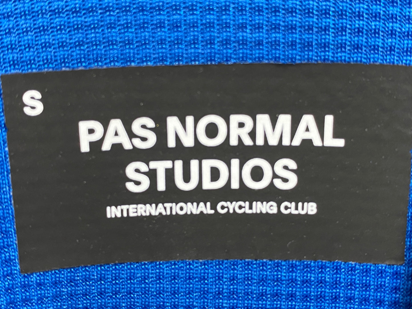 IX339 パスノーマルスタジオ PAS NORMAL STUDIOS 裏起毛 長袖 サイクルジャージ 紺 Sサイズ