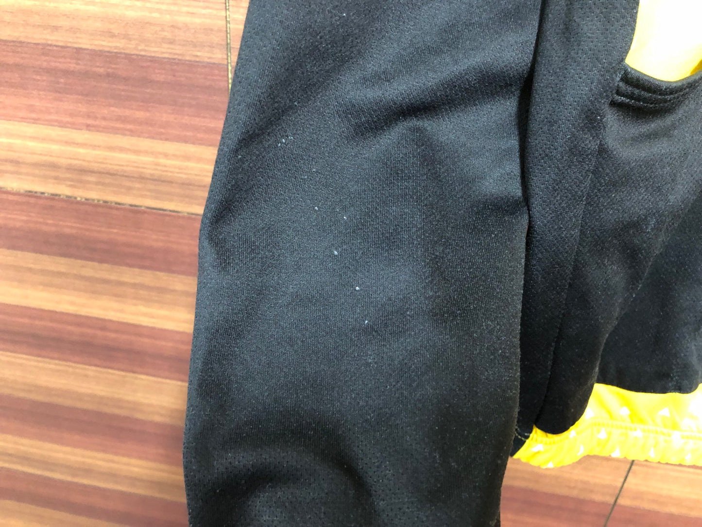 IO744 モルベロ MORVELO 長袖 サイクルジャージ 黒 黄 S 裏起毛