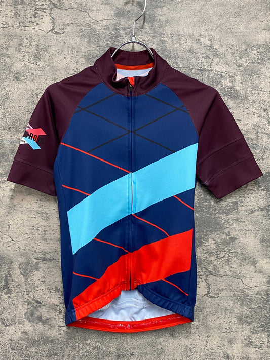 IV241 ラファ Rapha SUPERCROSS JERSEY 半袖 サイクルジャージ 総柄 XS