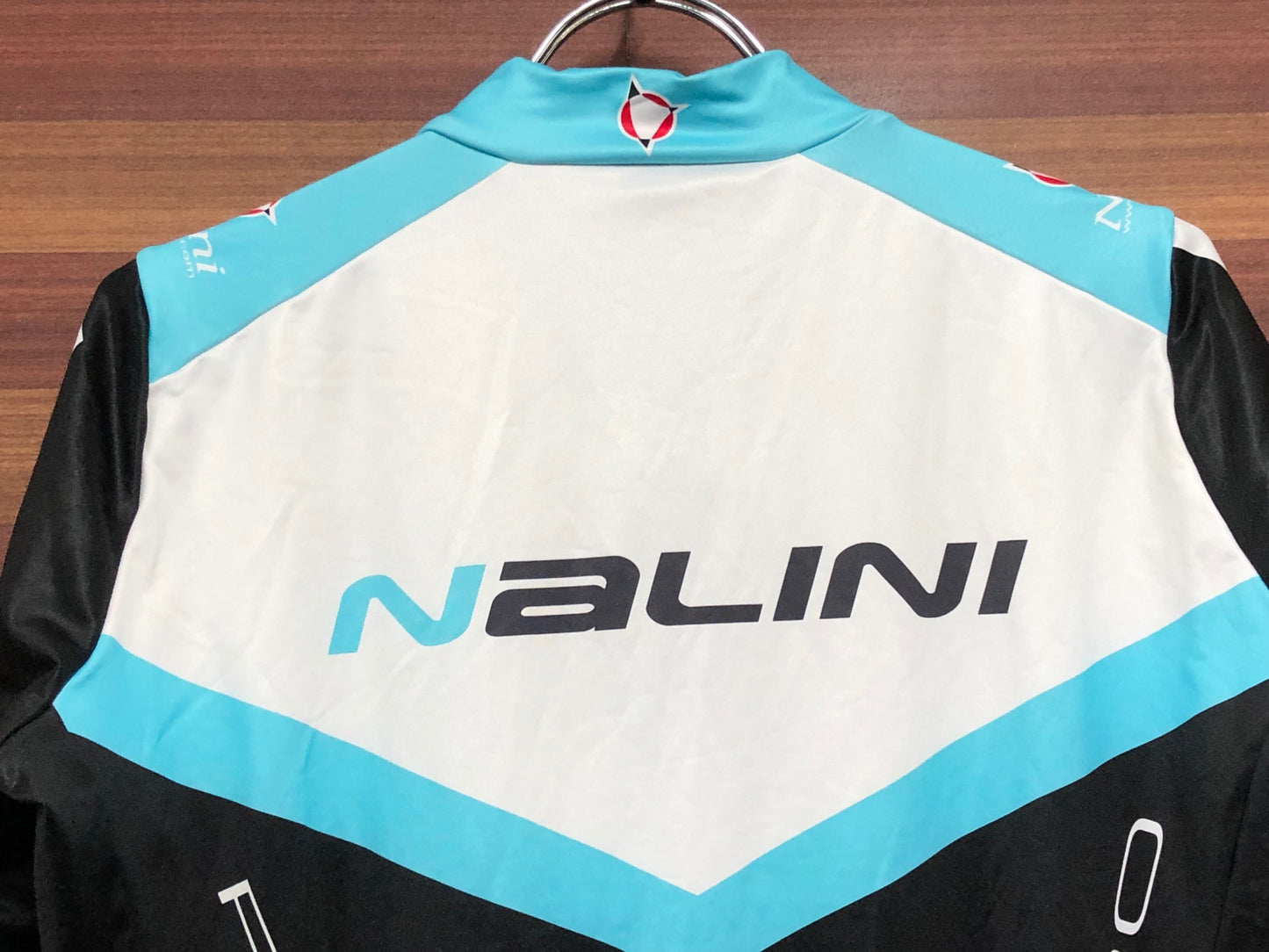 IM715 ナリーニ Nalini 半袖 サイクルジャージ 黒白青 XL 裏起毛