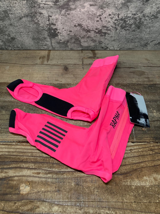 IT934 ラファ Rapha プロチーム レインオーバーシューズ PRO TEAM RAIN OVERSHOES ピンク L 未使用品