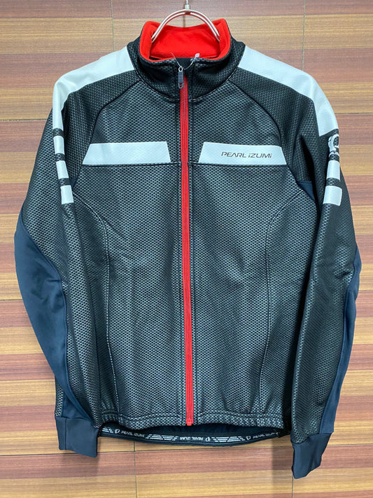 IP614 パールイズミ PEARL iZUMi 長袖サイクルジャケット 黒 S 裏起毛 WIND BREAK