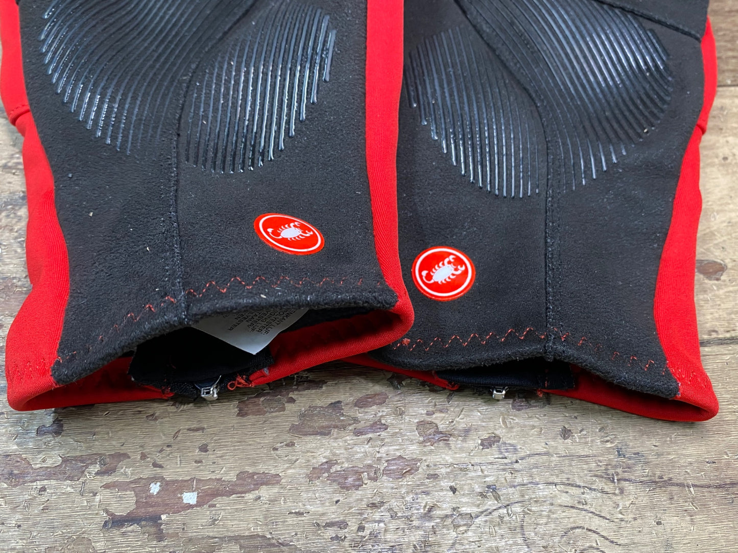 IK722 カステリ CASTELLI GORE-TEX グローブ 赤 Lサイズ