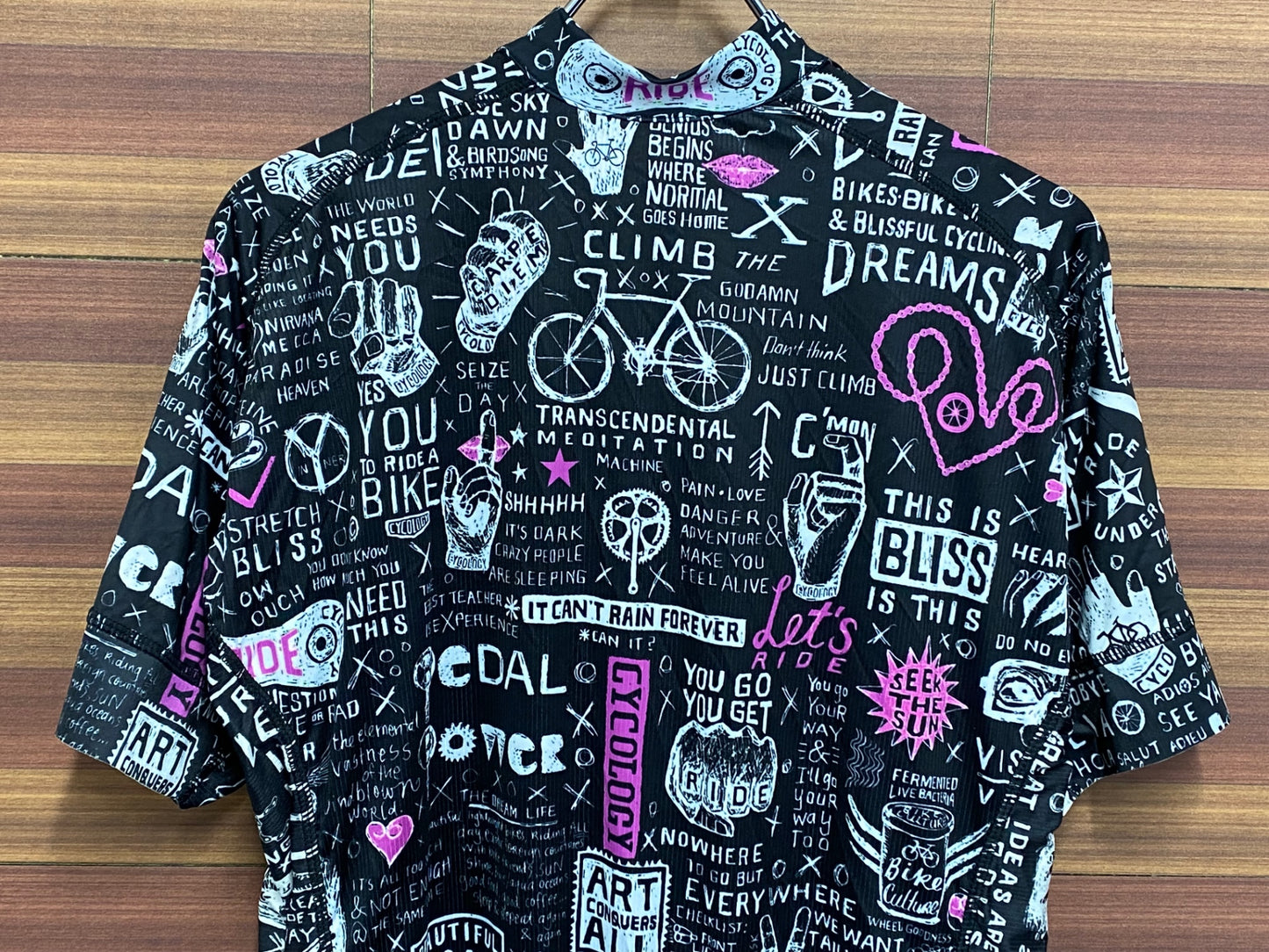 IT535 サイコロジー CYCOLOGY 半袖サイクルジャージ 黒 XL