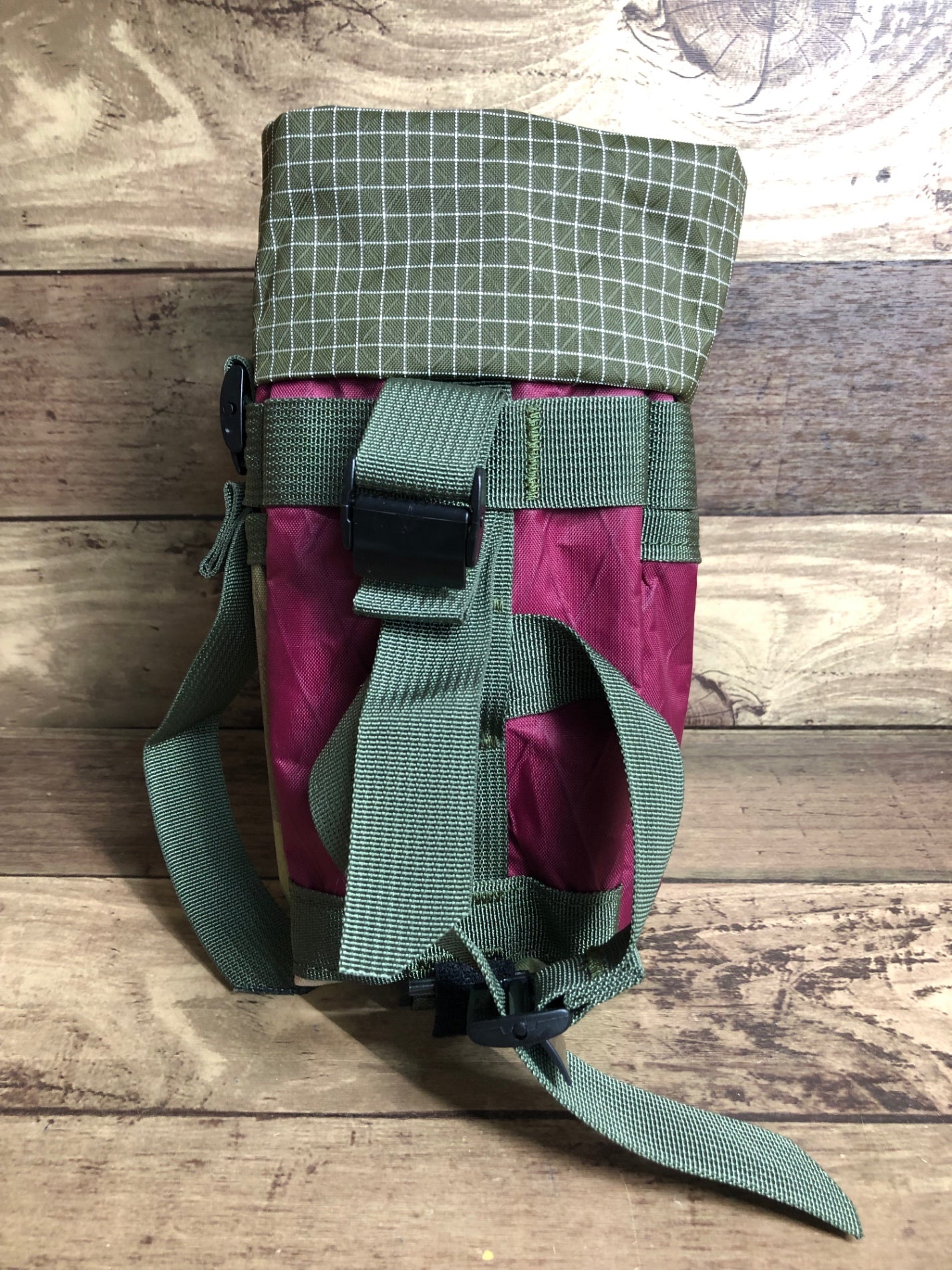 ID994 YANCO ステムバッグ stem bag バーガンディー カモフラージュ