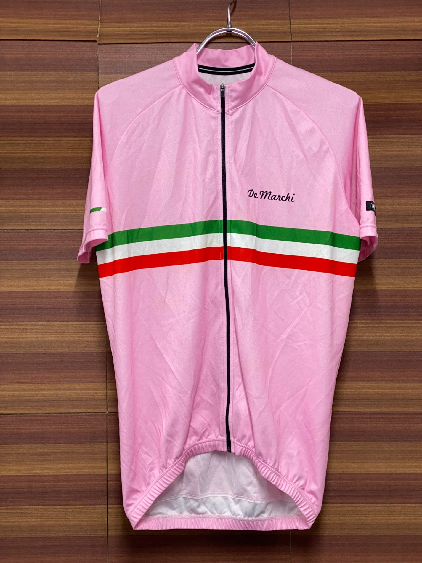 IS415 デマルキ De Marchi 半袖 サイクルジャージ M ピンク