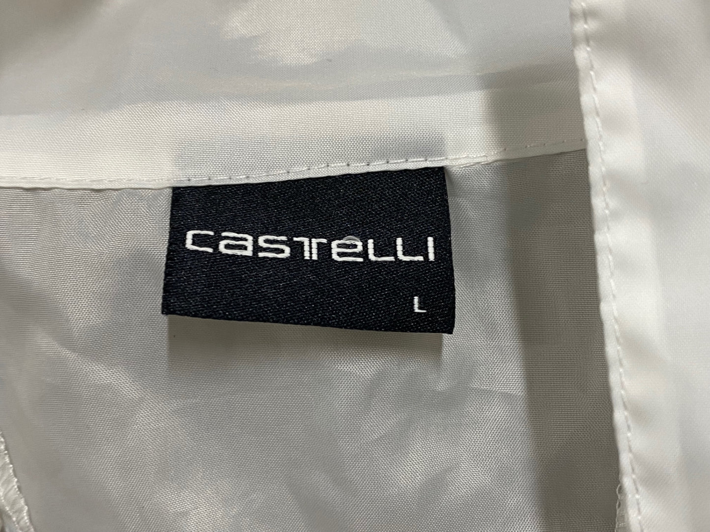 IW392 カステリ CASTELLI 長袖 ウィンドブレイカー 白 L