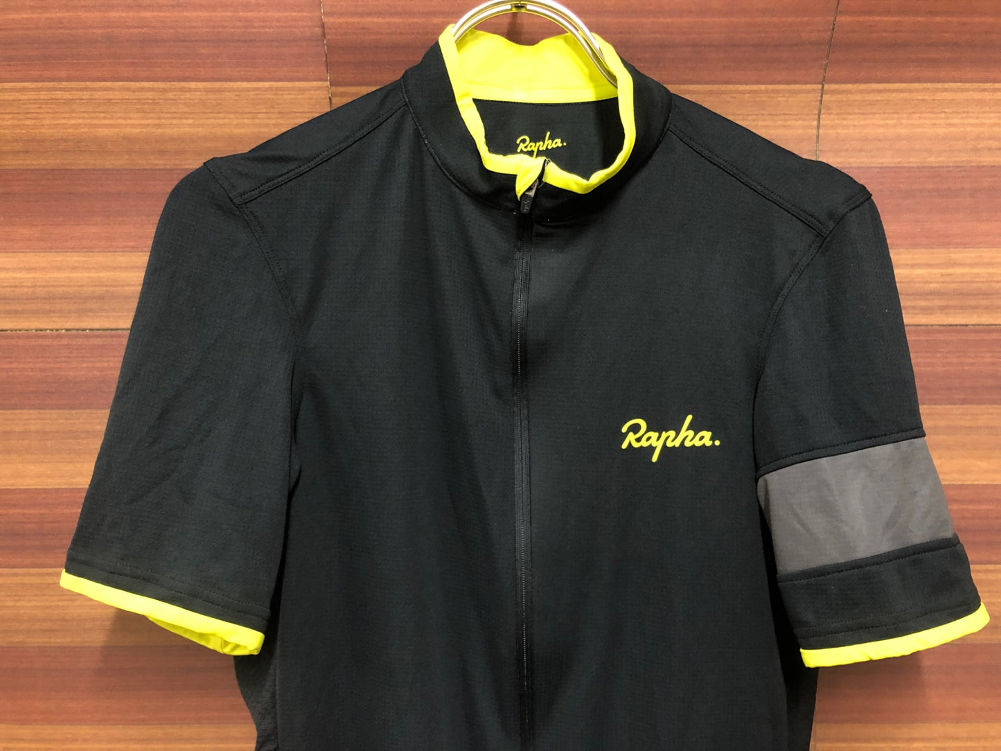 IT158 ラファ Rapha SUPER LIGHTWEIGHT JERSEY 半袖 サイクルジャージ 黒 S