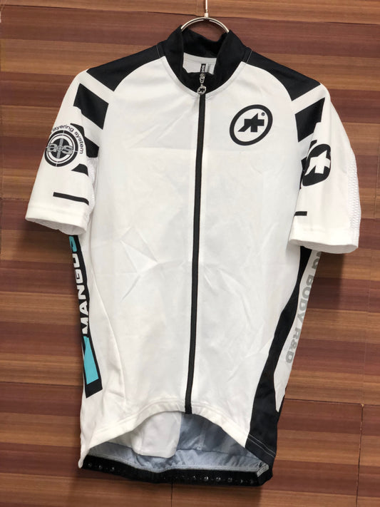 IO891 アソス ASSOS 半袖サイクルジャージ 白 Mサイズ