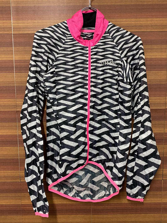 IT069 rh+ 長袖 ウィンドブレーカー 黒 白 S