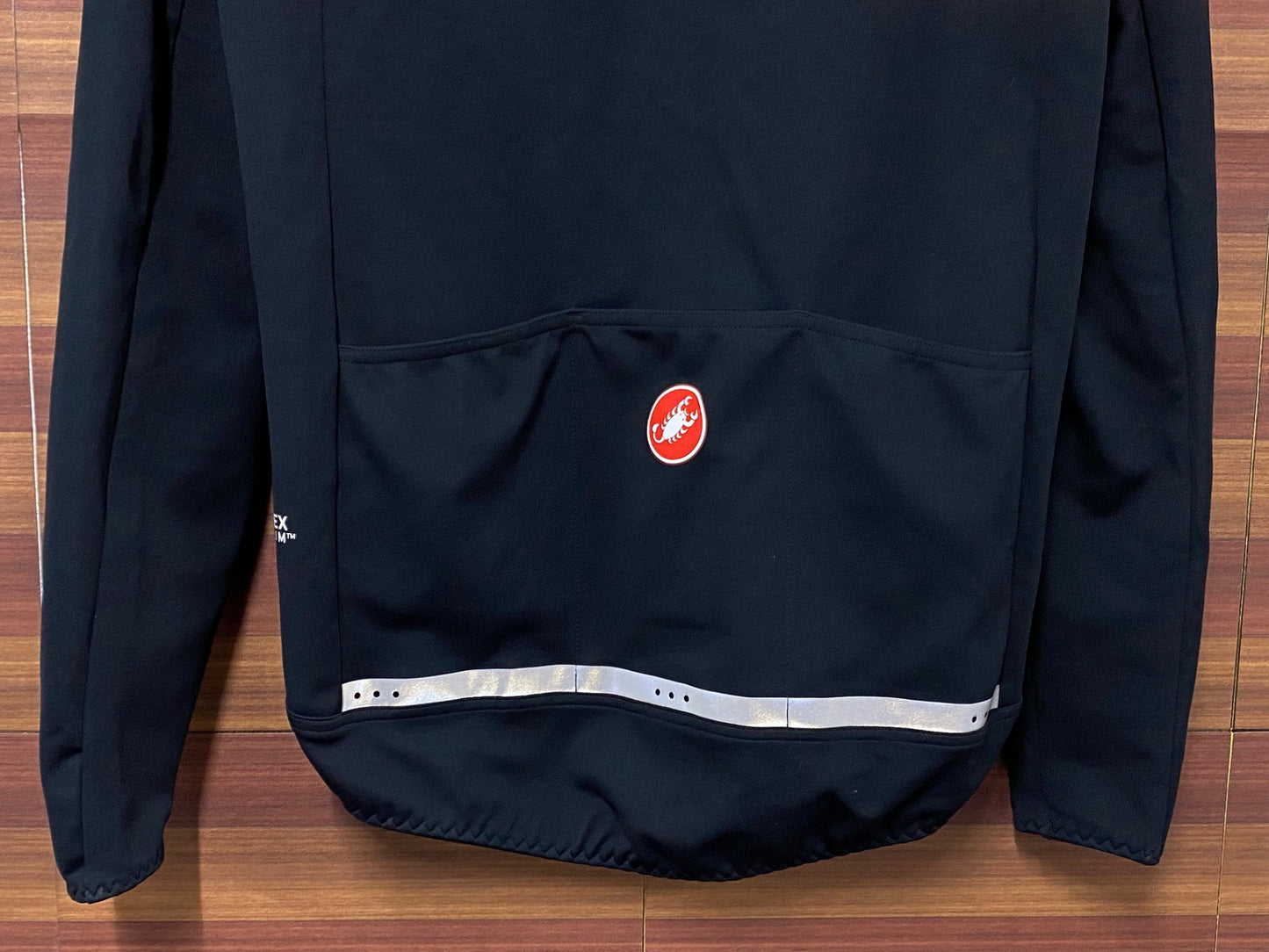 IT073 カステリ CASTELLI ROSSOCORSA perfetto 長袖 サイクルジャケット 黒 S GORE-TEX INFINIUM