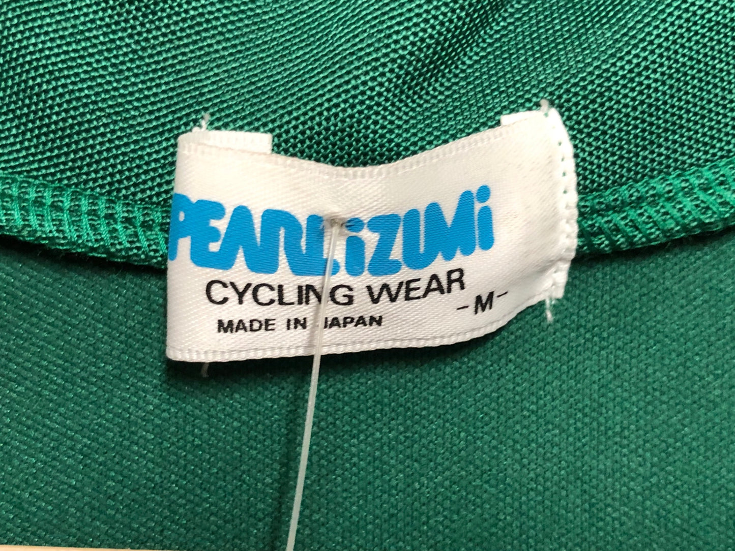 IB523 パールイズミ PEARL iZUMi 半袖 サイクルジャージ ハーフジップ 緑 M ビンテージ 未使用