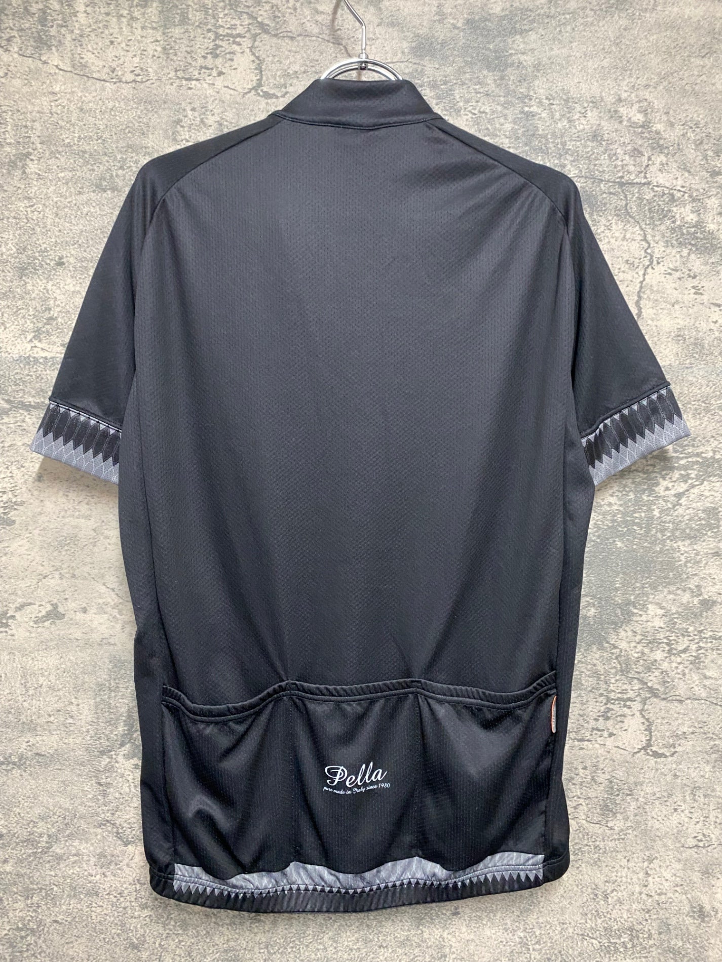 IU475 ペラ pella 半袖 サイクルジャージ 黒 L