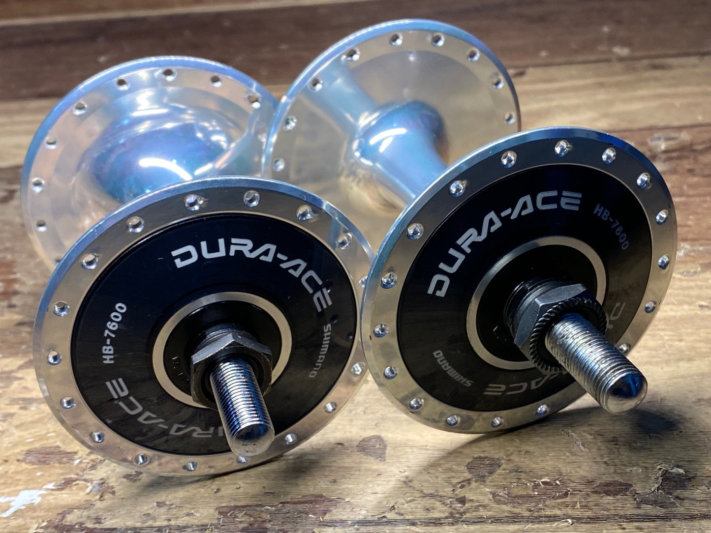 HX466 シマノ SHIMANO デュラエース DURA-ACE HB-7600 ハブ 前後セット 