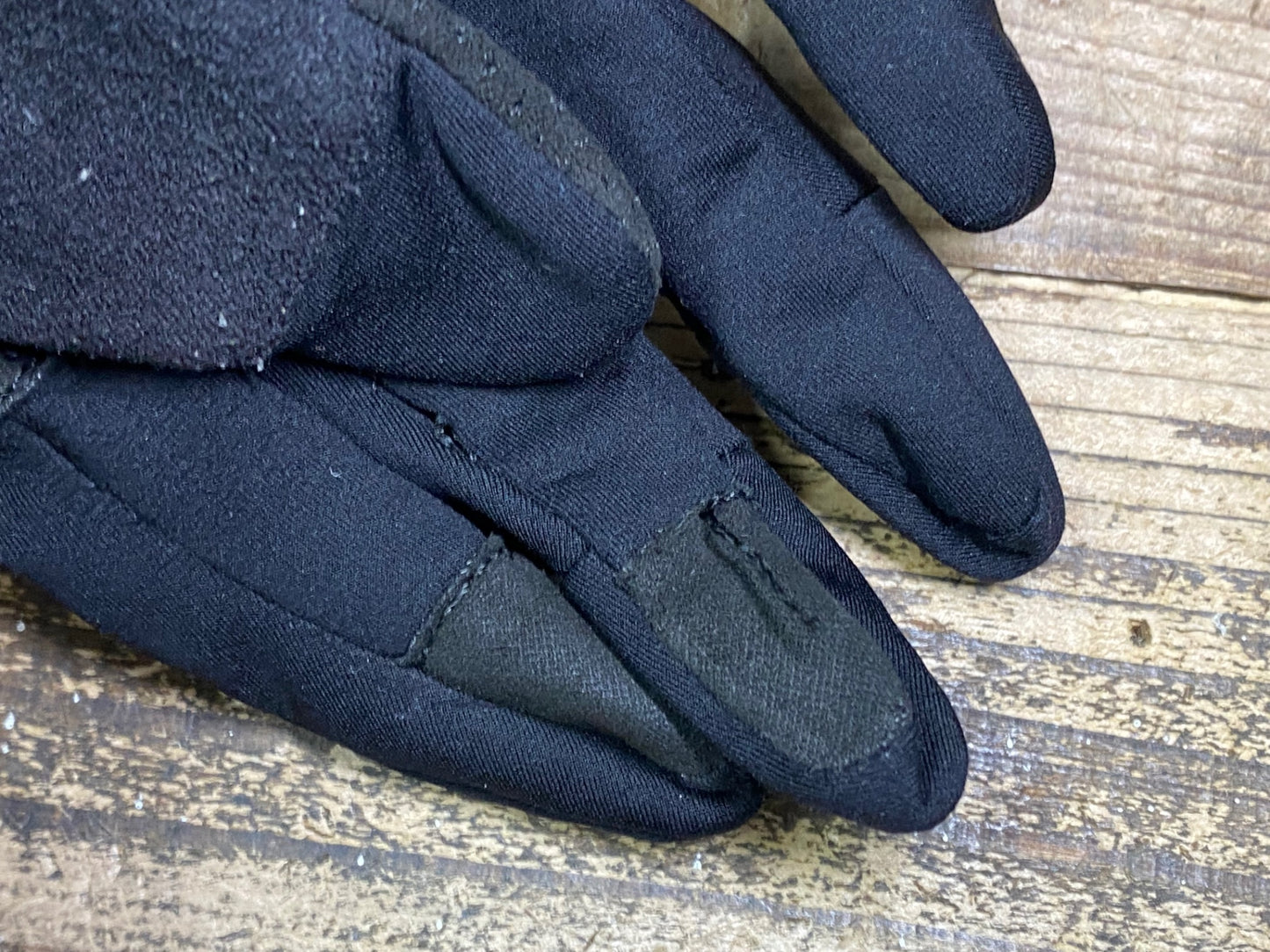 JC627 ラファ Rapha PRO TEAM SOFTSHELL GLOVES 裏起毛 長指 サイクルグローブ 黒 M