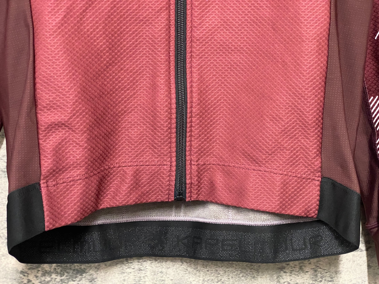 IZ770 リオンドカペルミュール Lion de KAPELMUUR 長袖 サイクルジャケット バーガンディ M 裏起毛