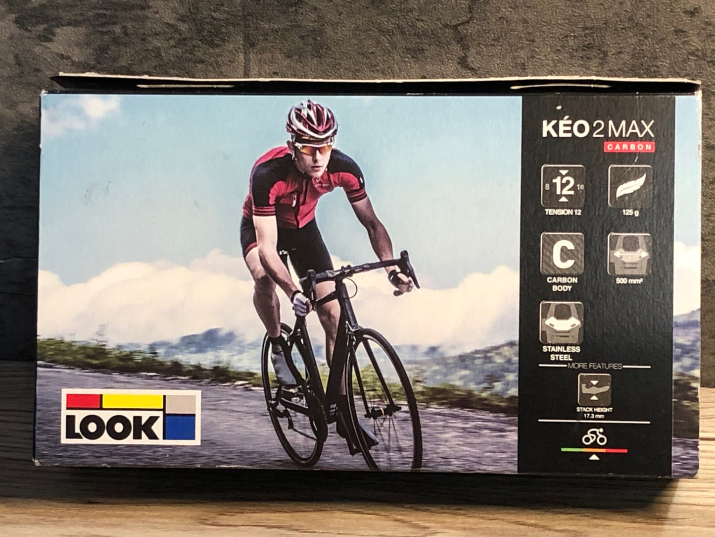 IV367 ルック LOOK ケオ KEO2 MAX CARBON ビンディングペダル クロモリシャフト 未使用