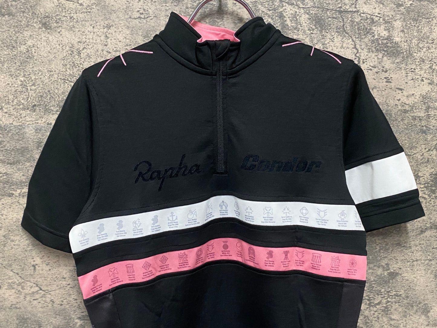 IY160 ラファ Rapha Condor JLT 半袖 サイクルジャージ S ブラック