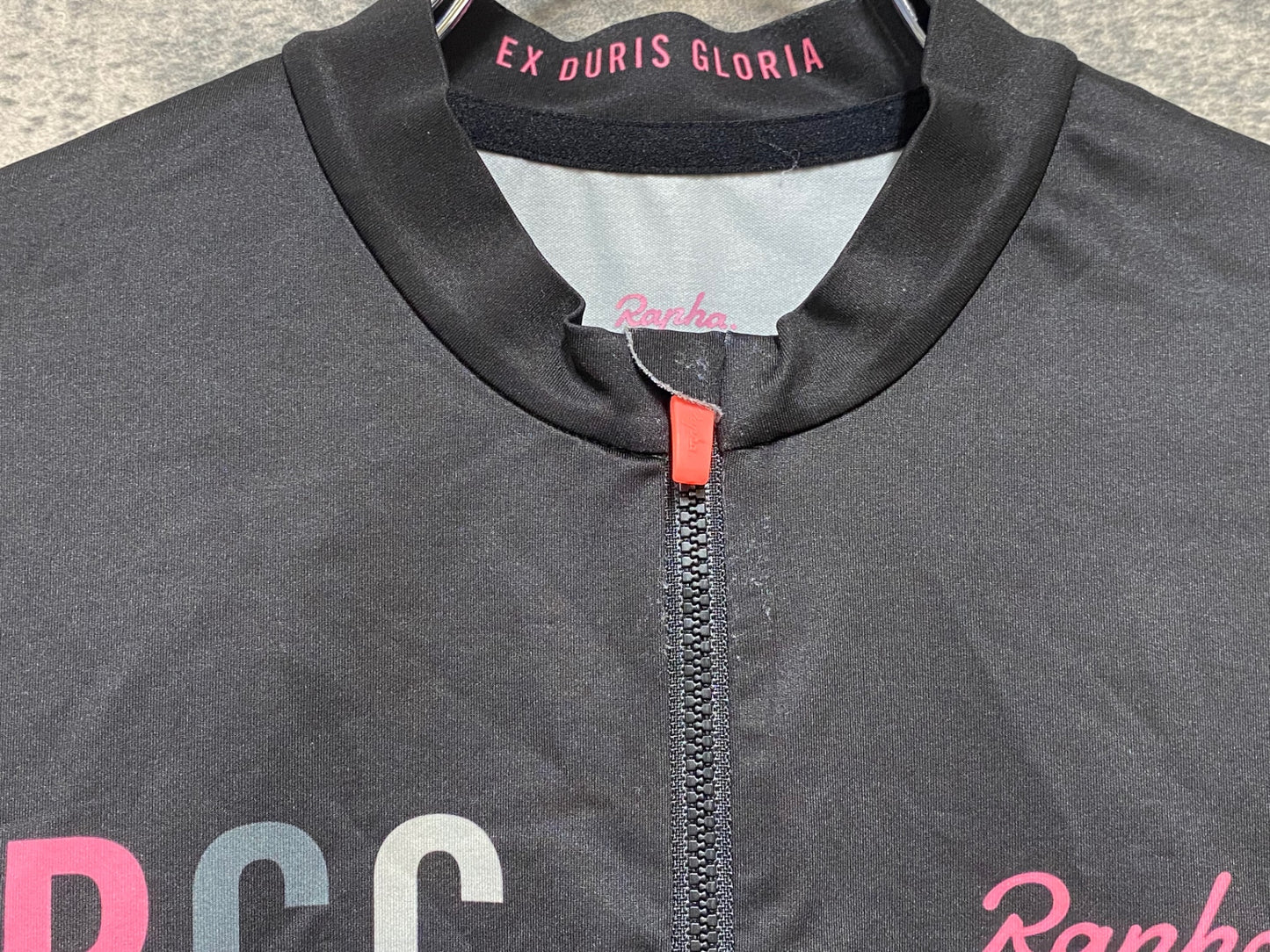 JA555 ラファ Rapha RCC PRO TEAM MIDWIEIGHT JERSEY 半袖 サイクルジャージ 黒 S
