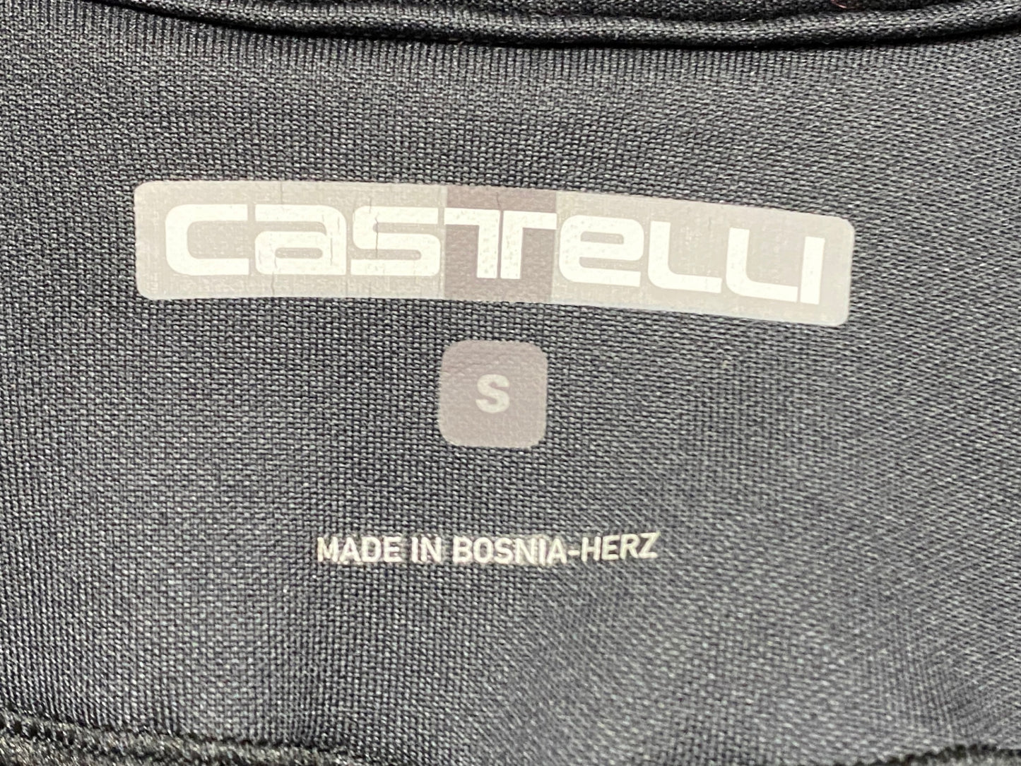 IH605 カステリ CASTELLI 長袖 サイクルジャケット 黒 オレンジ S 裏起毛 GORE-TEX INFINIUM