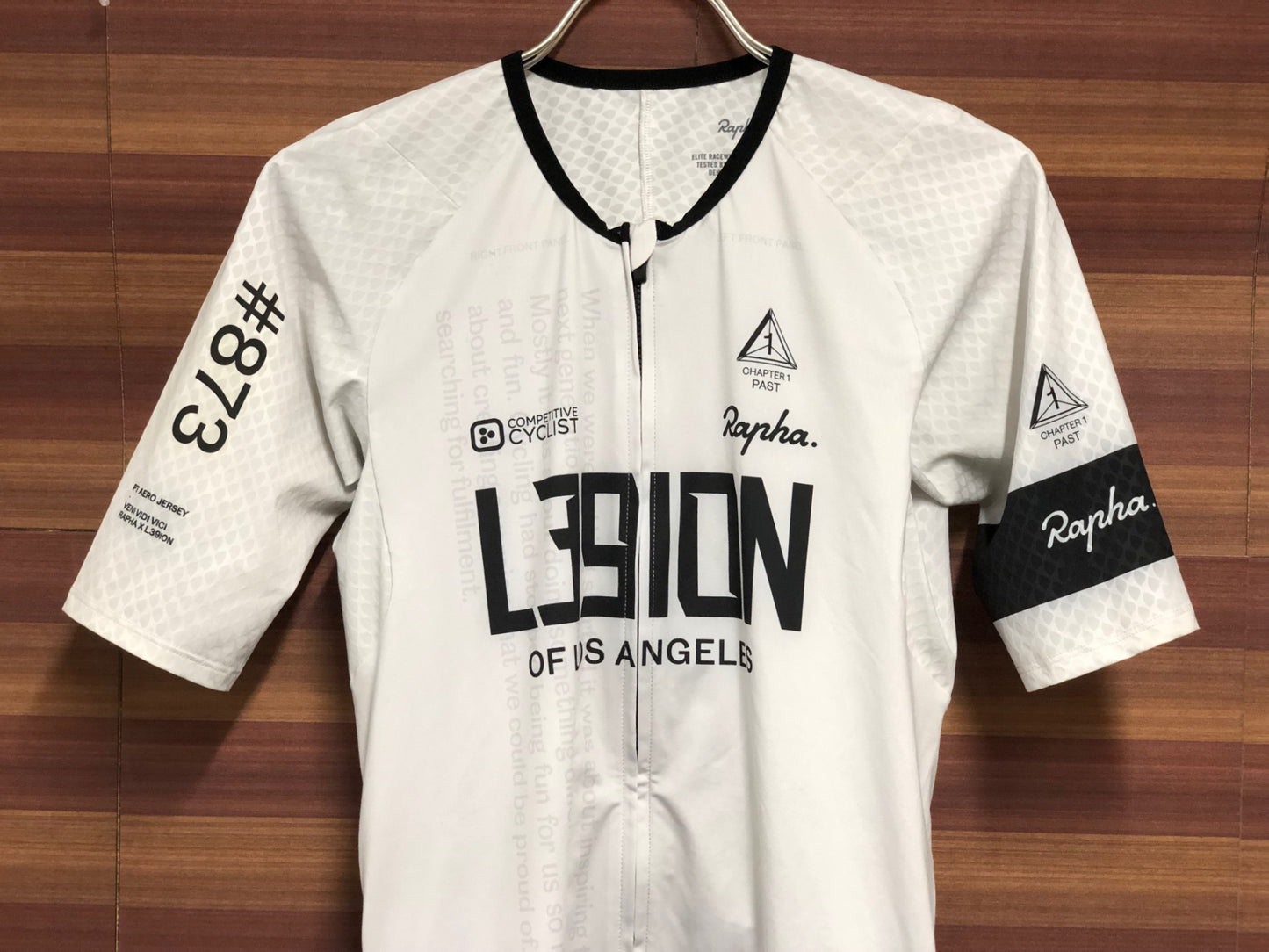 IQ375 ラファ Rapha LEGION PRO TEAM AERP JERSEY 半袖 サイクルジャージ 白 L