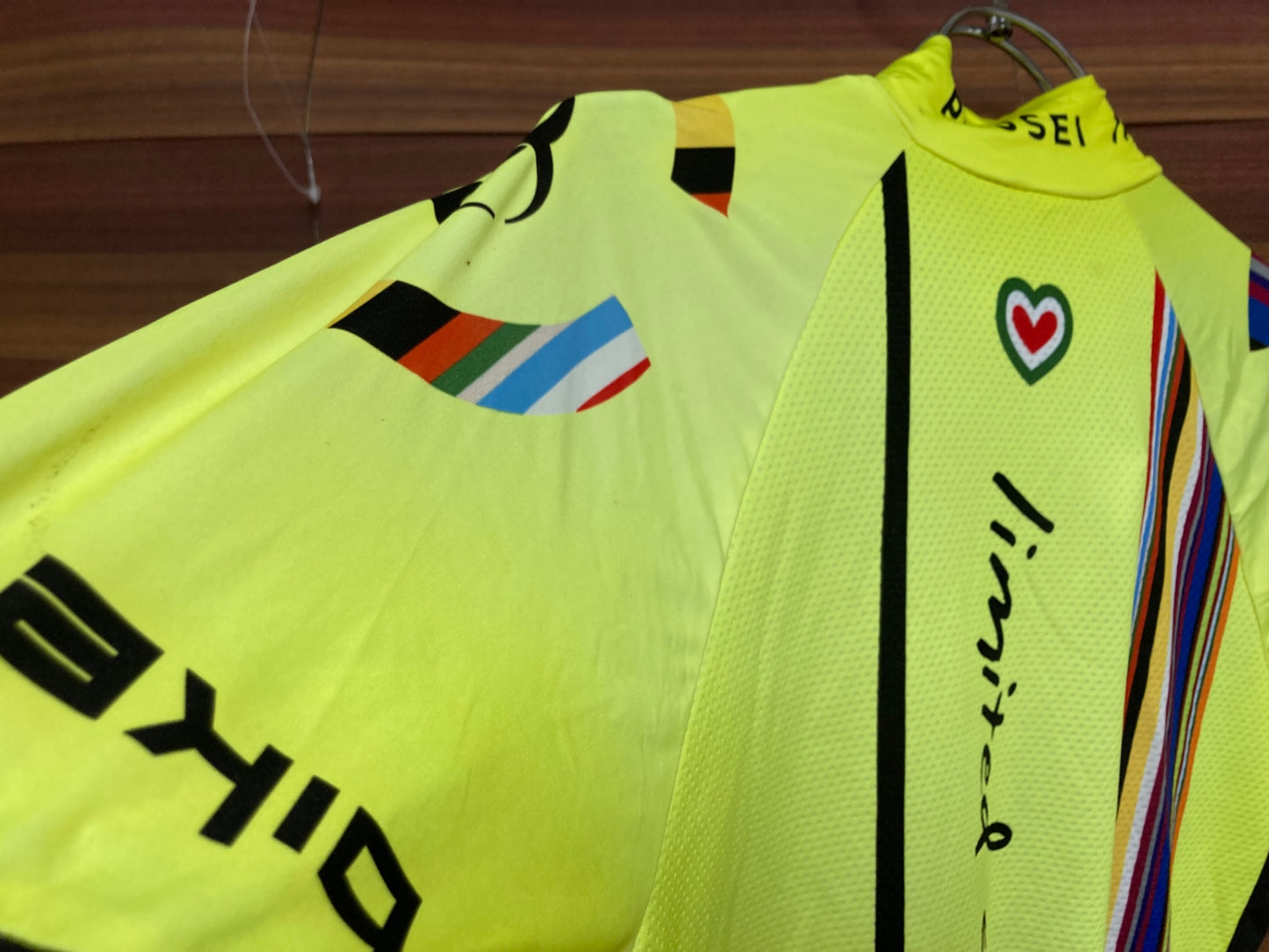 IO745 ピセイ PISSEI 半袖 サイクルジャージ 黄 黒 2