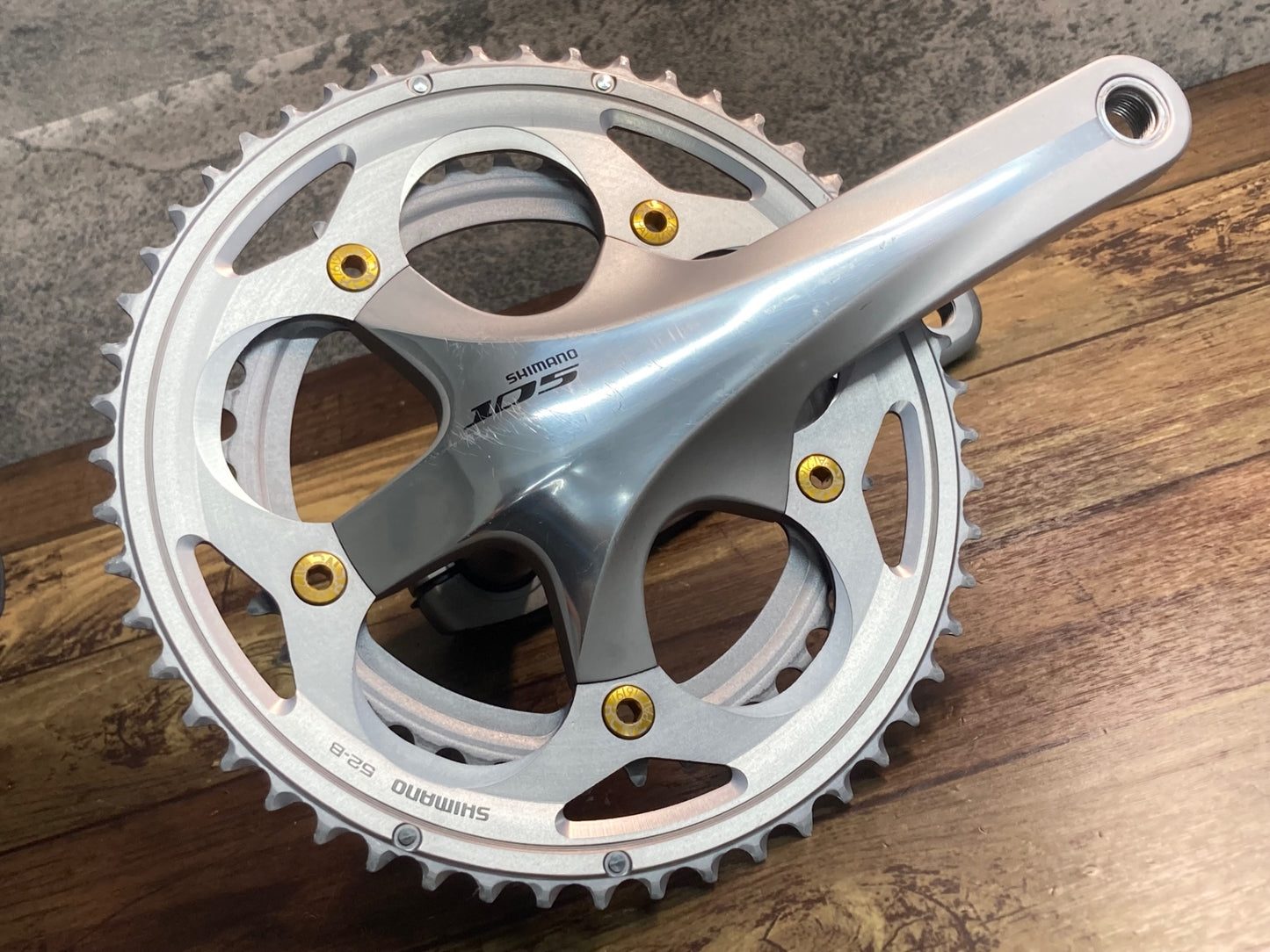 GP450 シマノ SHIMANO 105 FC-5700 クランクセット 170mm 52/39T シルバー 社外ボルト