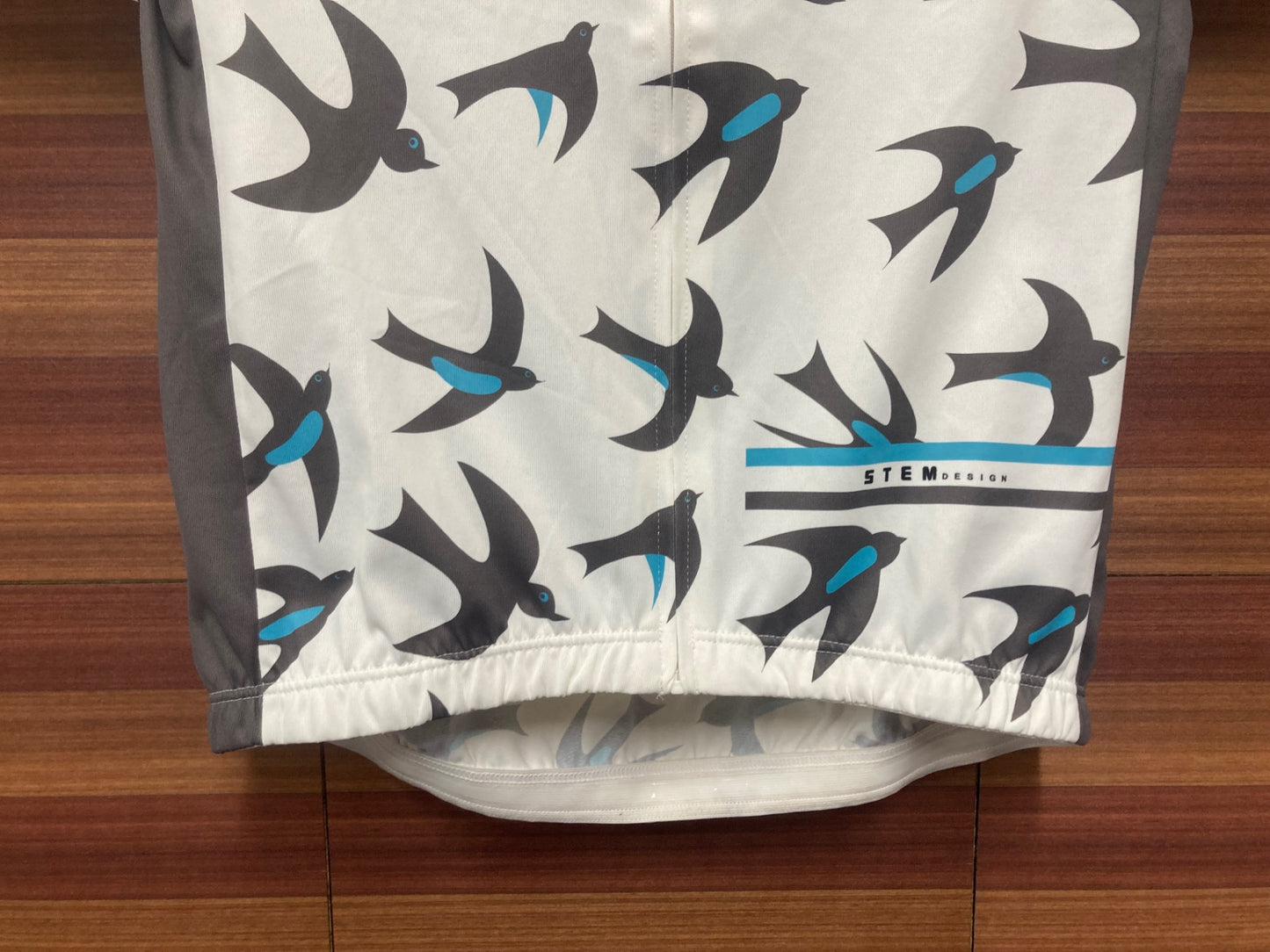 IO883 ステムデザイン STEMDESIGN 半袖 サイクルジャージ 白 M