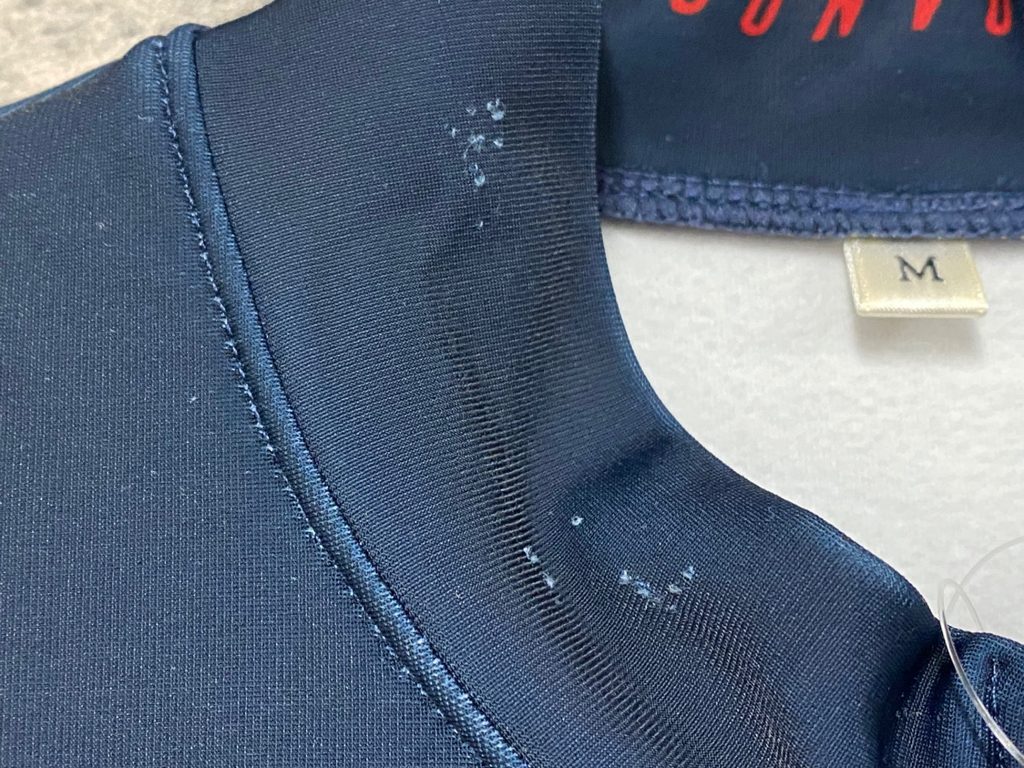 IY544 サンボルト SUNVOLT 長袖 ワンピース セパレート 裏起毛 紺 M