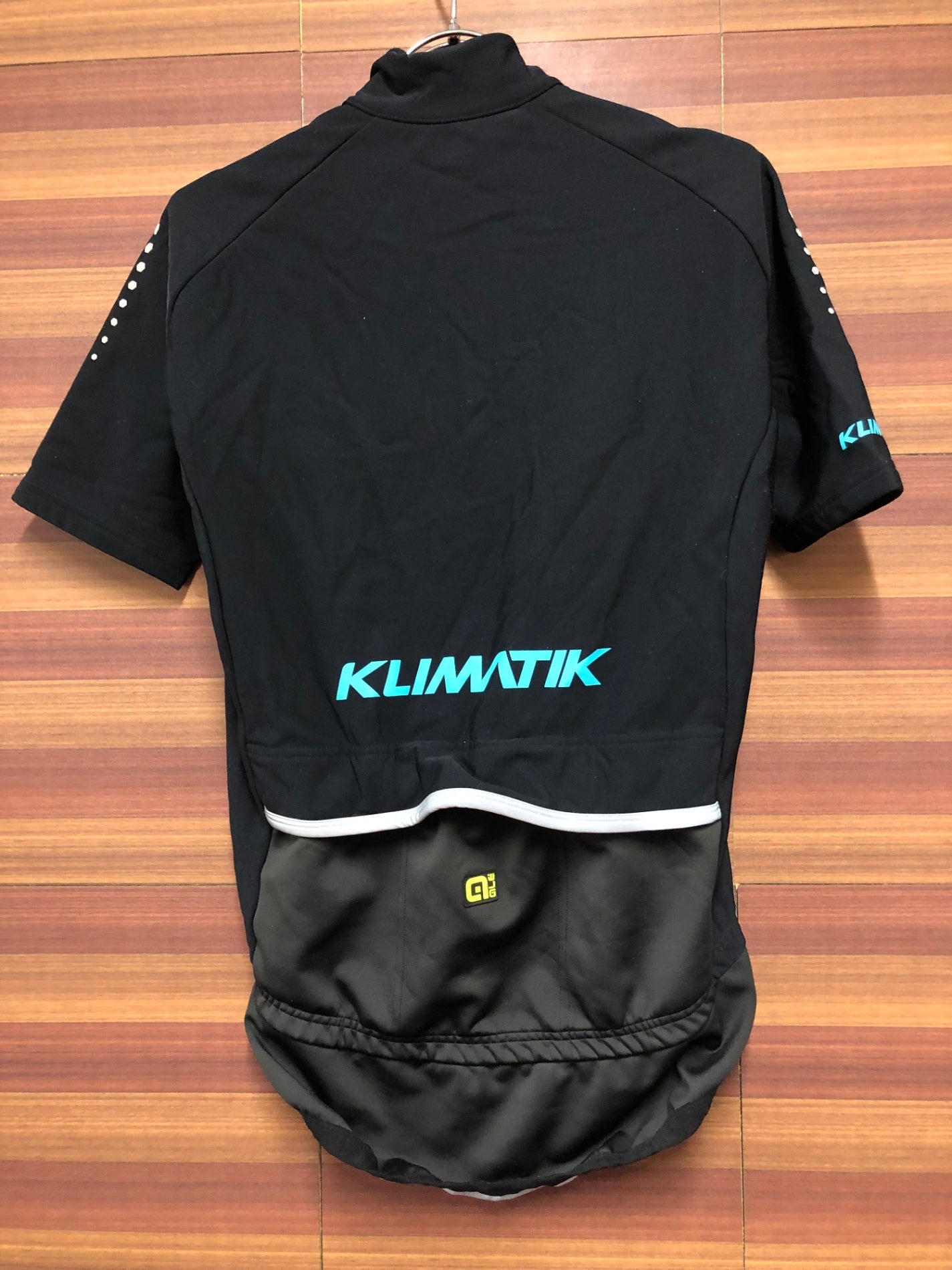 IM884 アレ ALE KLIMATIK 半袖 サイクルジャージ 黒 L 裏起毛