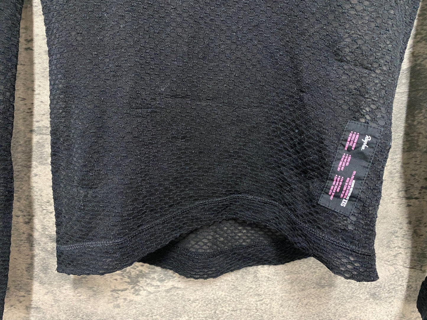 IS754 ラファ Rapha MERINO MESH BASE LAYER 長袖 ベースレイヤー 黒 XXS