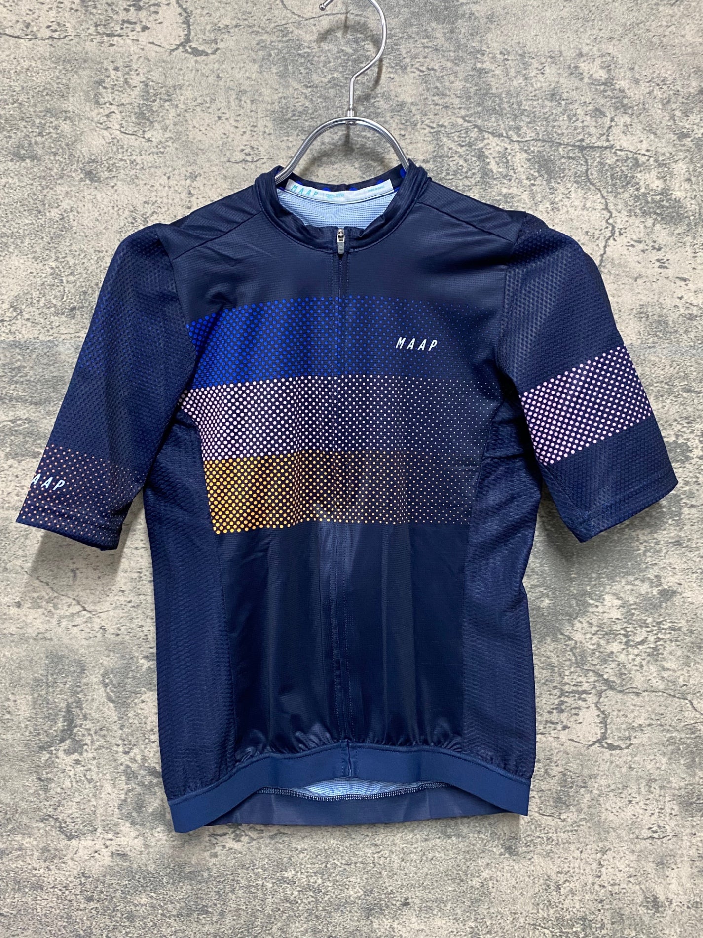 IY148 マープ MAAP PRO FIT 半袖 サイクルジャージ S ネイビー