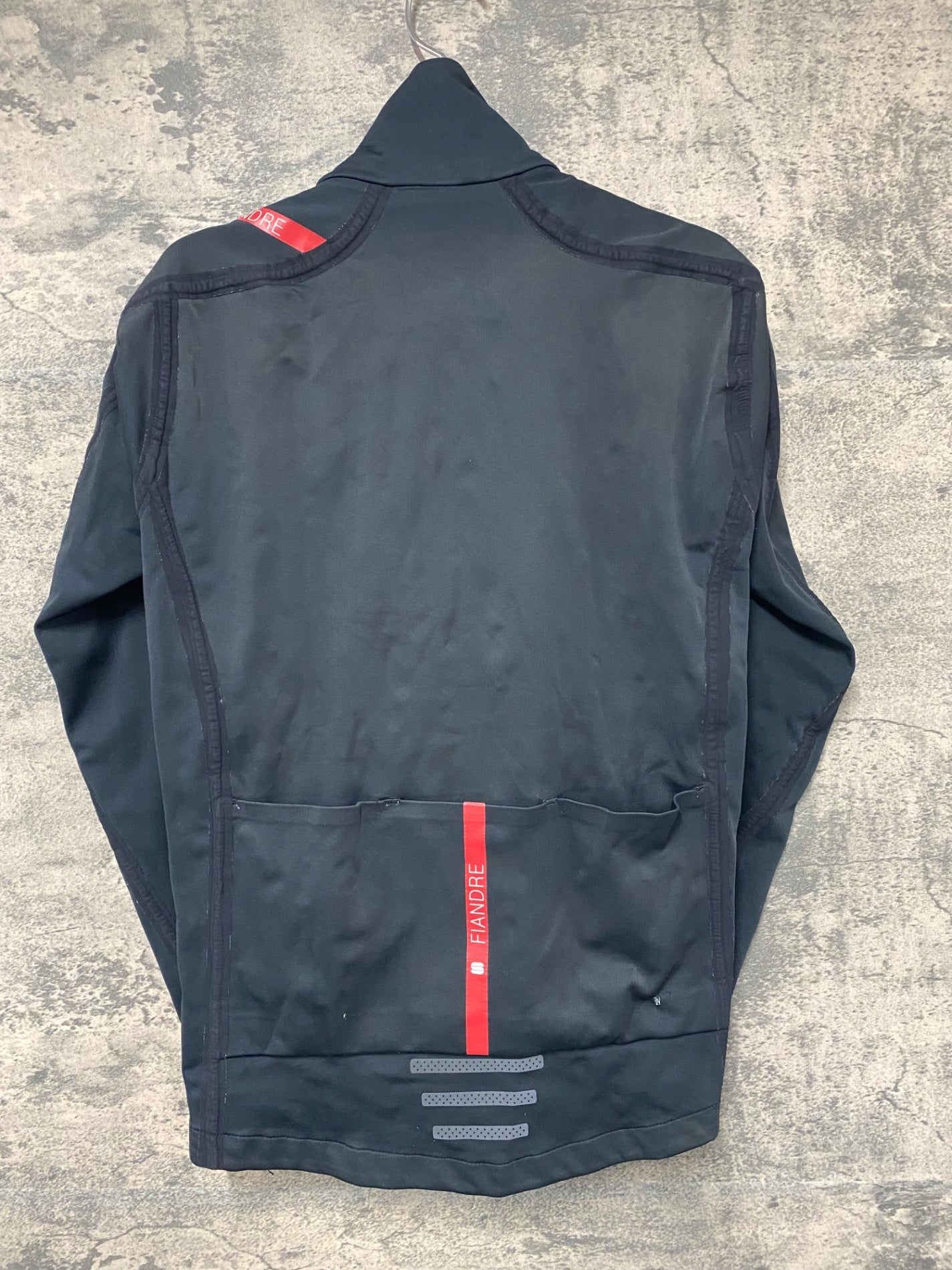 IZ550 スポーツフル sportful 長袖 サイクルジャージ 黒 S POLARTEC Neoshell ロゴヒビ