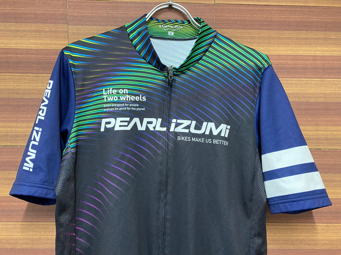 IM112 パールイズミ PEARL iZUMi 半袖 サイクルジャージ 黒 緑 XL