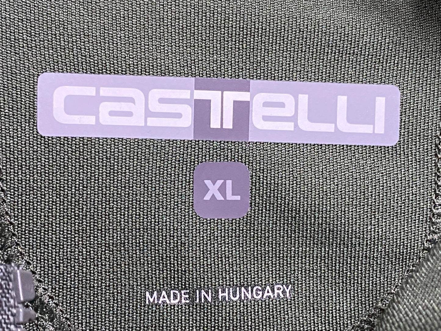 IT576 カステリ castelli 長袖サイクルジャージ カーキ 夏用 XL