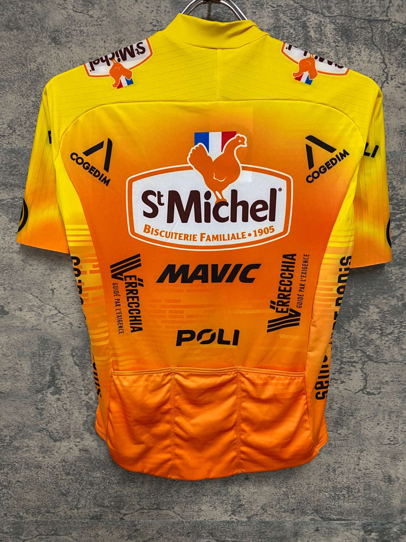 IZ494 ポリ POLI 半袖サイクルジャージ オレンジ M 3 St. Michel–Preference