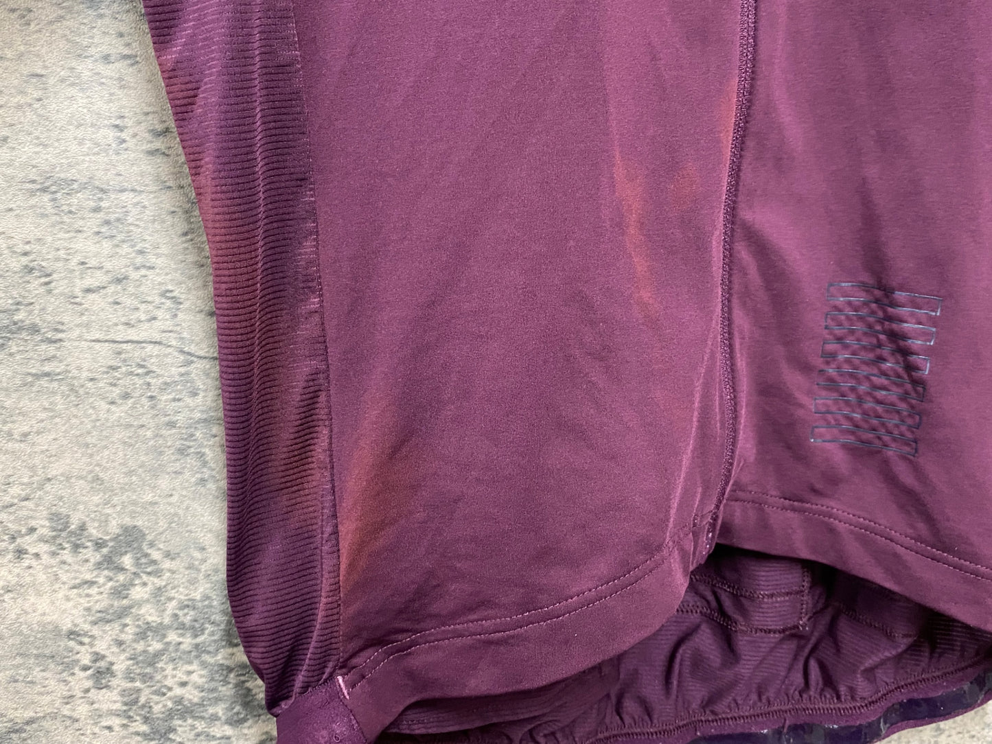 JA553 ラファ Rapha PRO TEAM TRAINING JERSEY 半袖 サイクルジャージ バーガンディ S ※汚れ