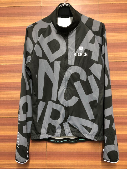 IK356 ビアンキ BIANCHI 長袖 サイクルジャージ グレー M